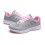 Women's mesh cross-strap flat sneakers white 6