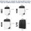 Travel Bag Organizer Set Waterproof 4 Pcs Gray 2