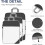 Travel Bag Organizer Set Waterproof 4 Pcs Gray 3