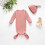 Newborn Hat and Sleeper Set with Mittens Soft Viscose 0-3 5