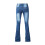 Dames skinny jeans, blauw, stretch, flared broek 5