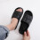 Men's Breathable Soft-Sole Slippers Black Size 11 2
