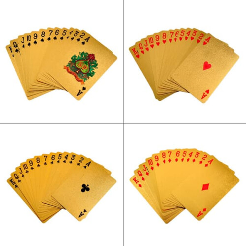 Playing Cards in Box Gold-Plated Deck 1