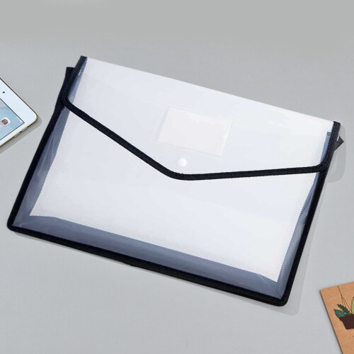 Heavy Duty Plastic Expanding File Folder Legal Size Black 2
