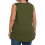 Regata feminina plus size com gola redonda, pregas frontais e modelagem solta. 6