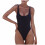 Conjunto de bikini negro de dos piezas para mujer. 2