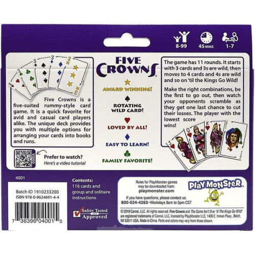 Five Crowns Card Game for 2-6 Players 1