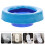 Blauwe rubberen toiletwasafdichtingsring 4,9 x 4,9 inch 8