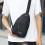Ανδρική τσάντα ώμου crossbody με θύρα φόρτισης και 4