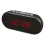 LED Digital Alarm Clock Plastic Wall/Table Clock Red 2