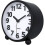 Silent Analog Alarm Clock Black Metal 10.8 cm 3