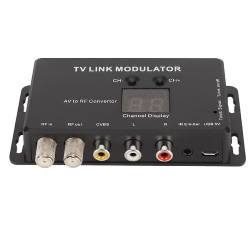 TV Link Modulator PAL/NTSC AV to RF Converter with USB Cable 1
