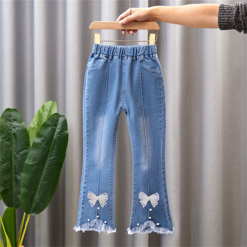 Witte flared jeans voor peuters, maat 2T 1