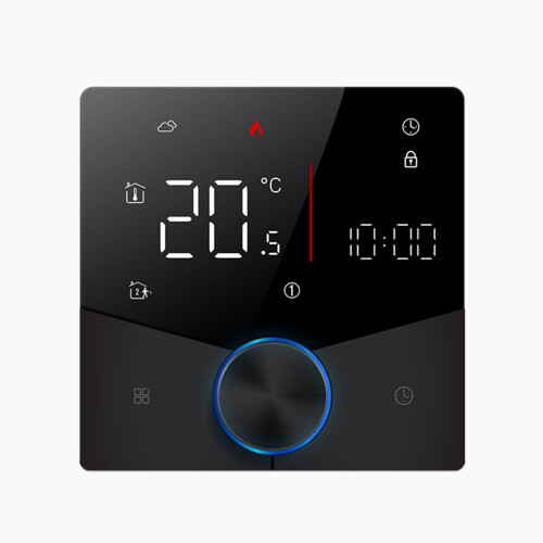WiFi slimme verwarmingsthermostaat met touchscreen LCD en 1