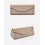 Grey linen glasses case for women hard triangle foldable 4