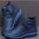 Women's blue combat boots PU leather waterproof ankle boots 4