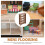 Mini estante de madeira marrom para decoração, 3 níveis. 3