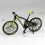 Mini 1:10 alloy bicycle scale model green 2