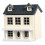 Model de casă miniaturală gri, material sintetic, 1 bucată 5