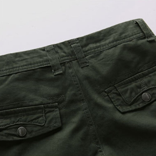 Short cargo homme coupe décontractée vert armée XXL 2