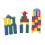 Wooden building blocks set 75 pieces 2