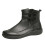 Women's black combat boots PU leather waterproof ankle boots 2