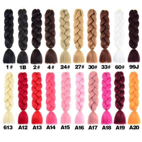 Birch Solid Hair Braids Ombre Dreadlocks 30 Colors 1
