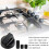 Universal black oven control knob 4-pack 4