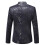 Herren-Blazer, einfarbig rot, Herbst/Winter, lässig 3