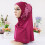 Sciarpa hijab da donna con applicazioni in pizzo e strass 5