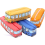Pencil case blue bus design 1 piece 2