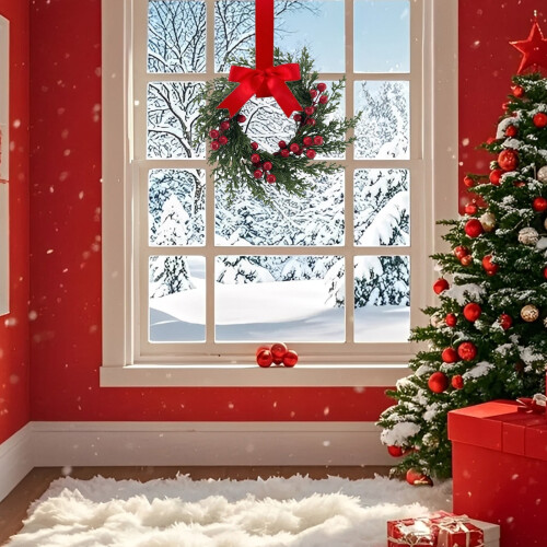 Künstlicher Weihnachtskranz „Rustikale Beeren“ (25 cm) 2