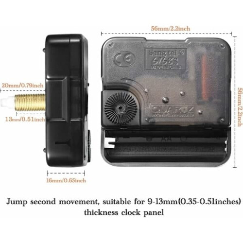 Clockwork Movement for Wall Clock with Silent Operation 2