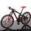 Mini 1:10 alloy bicycle model red desktop ornament 3