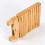Solid wood folding stool 29x28x26 cm 2