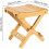 Solid wood folding stool 29x28x26 cm 4