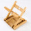 Solid wood folding stool 29x28x26 cm 5