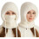 Conjunto feminino 3 em 1: gorro, cachecol e máscara com forro de lã 8