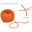 Orange jute twine eco-friendly 54 yards 2 mm 3