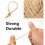 Orange jute twine eco-friendly 54 yards 2 mm 4