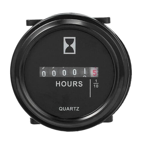 Marine Engine Hour Meter 2 Inch Round DC 6-80V 1