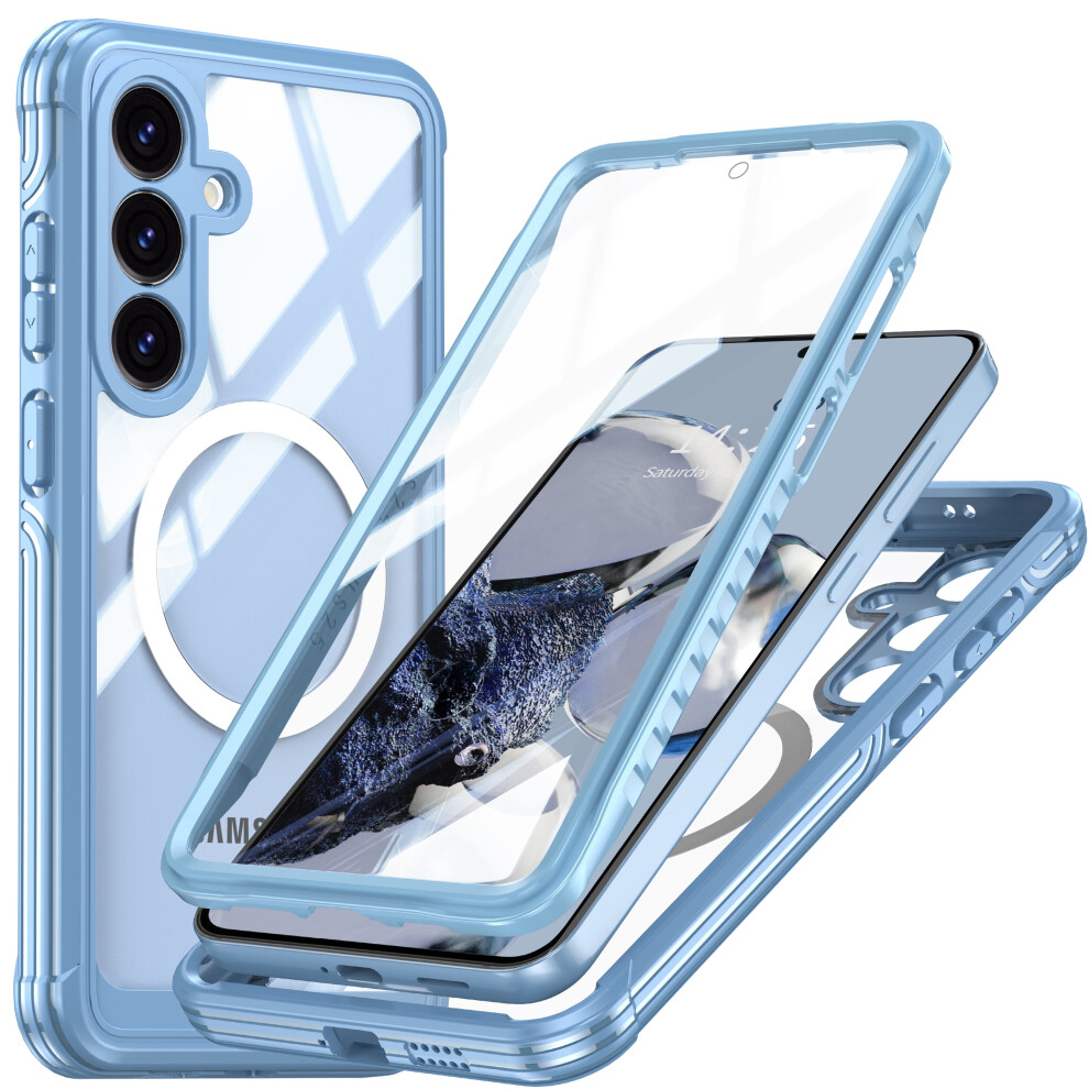 Shieldplus Magnetic Case For Samsung Galaxy S25+ Clear Blue 9170372459155