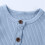 Baby summer romper plain short sleeve 0-24 months blue 5