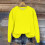 Kinder-Sweatshirt, einfarbig, Rundhalsausschnitt, langärmlig, gelb 7