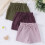 Ensemble d'été pour filles : haut et short violets décontractés (3 pièces) 2