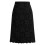 Dame A-formet nederdel i blonde, sort, knælang, plus size 2