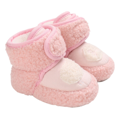 Warm Soft Booties for Toddlers Pink Size 5 1