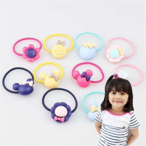 Rubber Hair Bands Multicolored 40 pcs 2