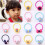 Rubber Hair Bands Multicolored 40 pcs 5