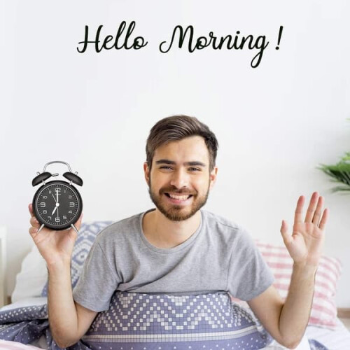 Analog Alarm Clock 4 Inch Dual Time with Night Light 2